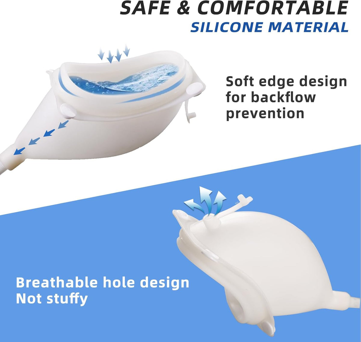 Wearable Urine Collector System, Portable Urinal for Men and Women, Urine Collection System with Waist and Leg Straps
