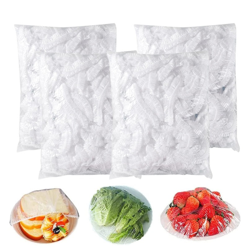 Fresh Food Storage Bags – Stretchable Plastic Bowl Wraps