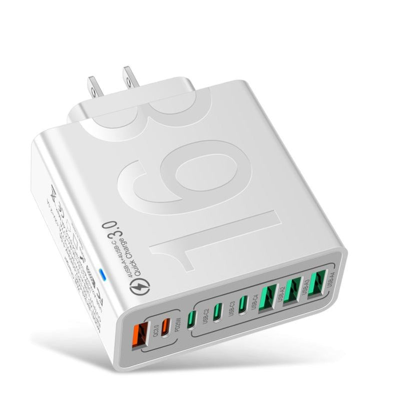 High Speed 8 Port USB Charging Station with USB C - Dotisk