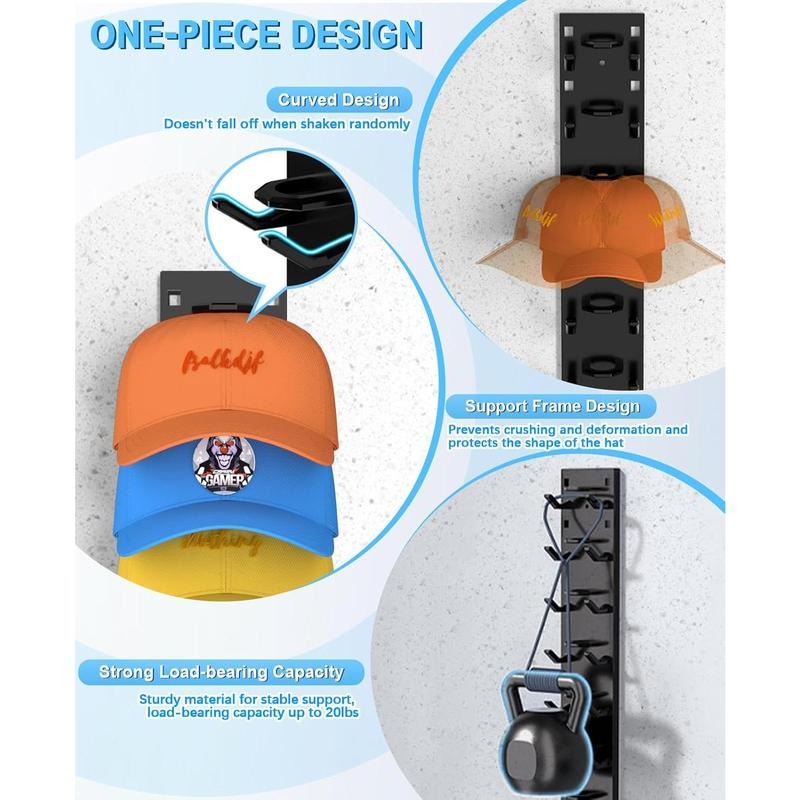 Space Saving Over Door Hat Rack