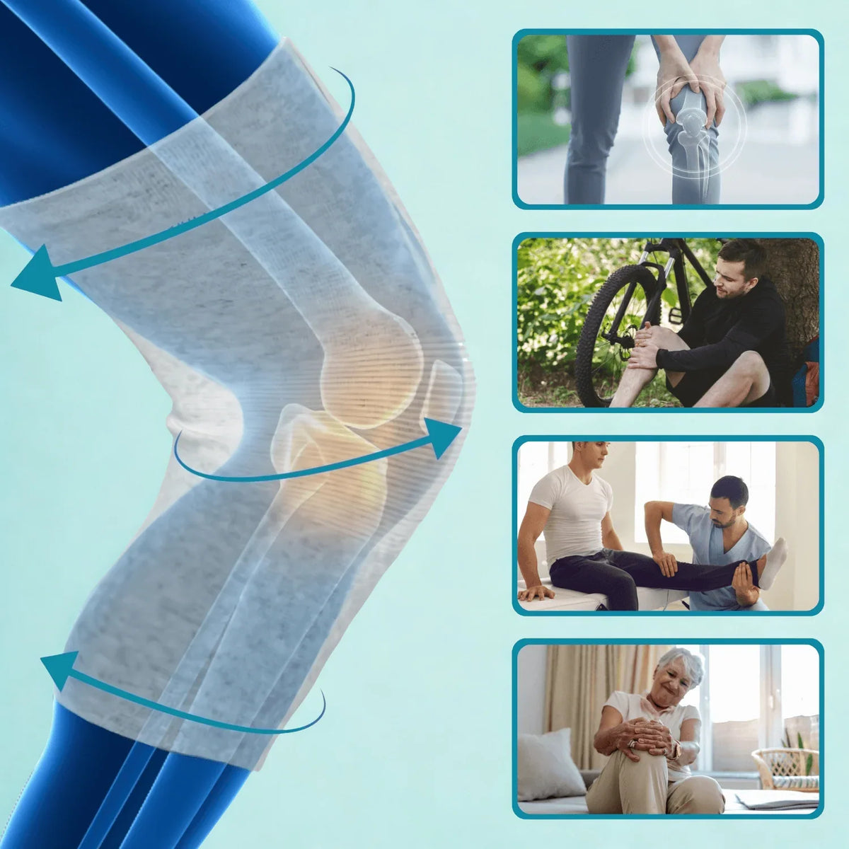 Adjustable Compression Knee Brace for Night Support