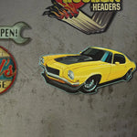 LED Novelty Wall Light Battery-Powered Metal Sign Sconce for Kids Room, Game Room & Man Cave – Beer, Car, Anchor Shaped Night Light