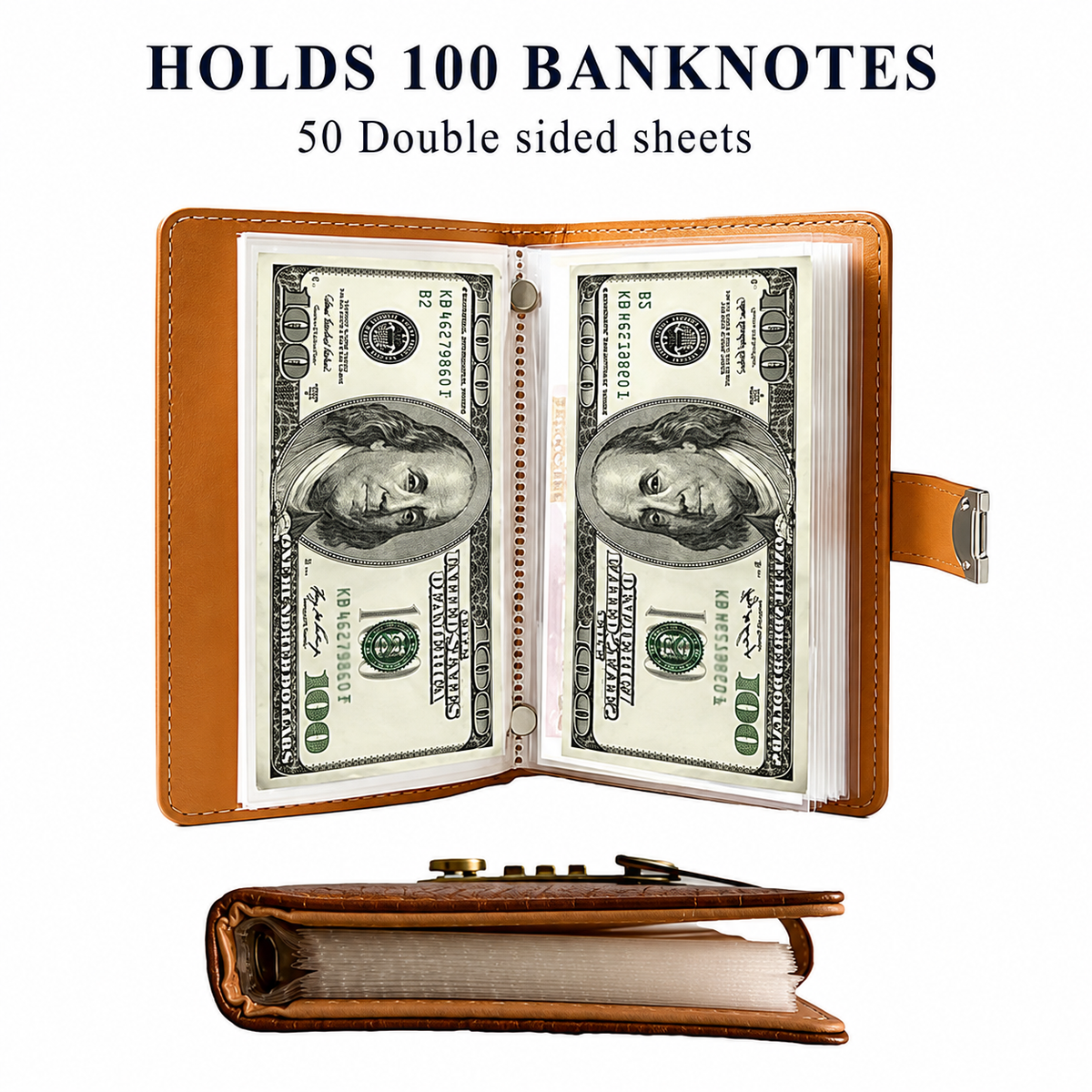 100-Pocket Currency Collectors Wallet