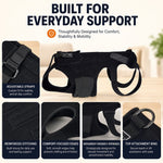Dotisk Dog Back Support Brace for Senior & Recovering Dogs - Full-Body Mobility Vest for Walking Stability