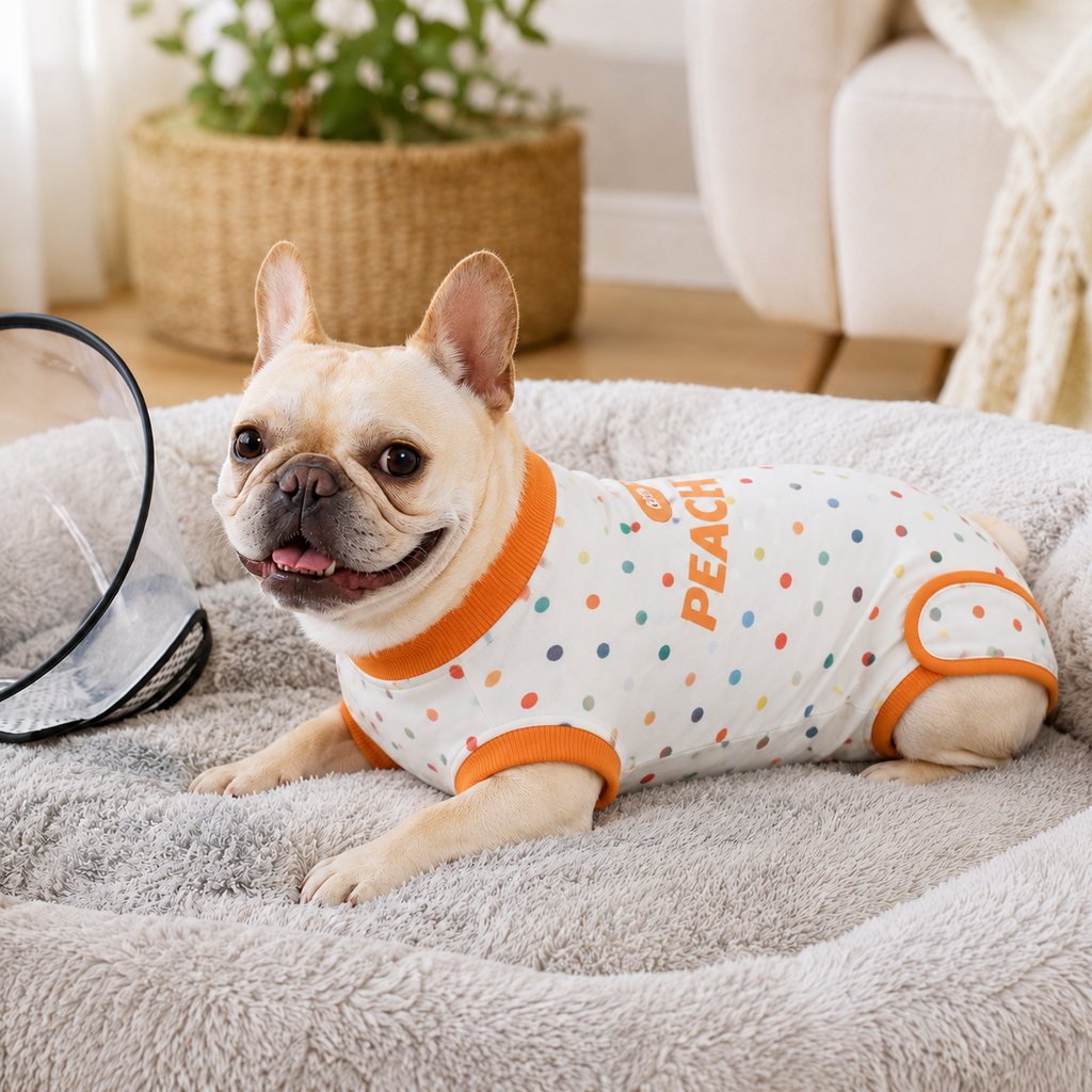Dotisk Dog Recovery Suit for Post-Surgery Belly Protection - Soft Cone Alternative Onesie for Spay, Neuter & Anti-Lick Care