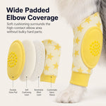 Dotisk Padded Dog Elbow Protector Sleeves for Hard Floors - Dual Front-Leg Coverage for Pressure & Rubbing