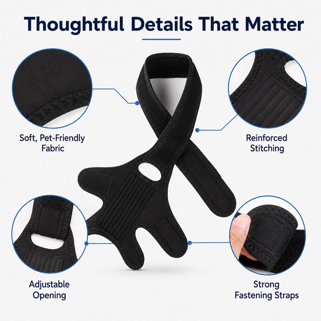 Dotisk Adjustable Dog Joint Support Brace for Daily Walks & Senior Leg Stability