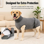 Dotisk Dog Recovery Suit with Pad Layer for Post-Surgery, Heat Cycles & Licking Protection