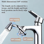 Flexible 360° Rotating Kitchen Faucet Extender