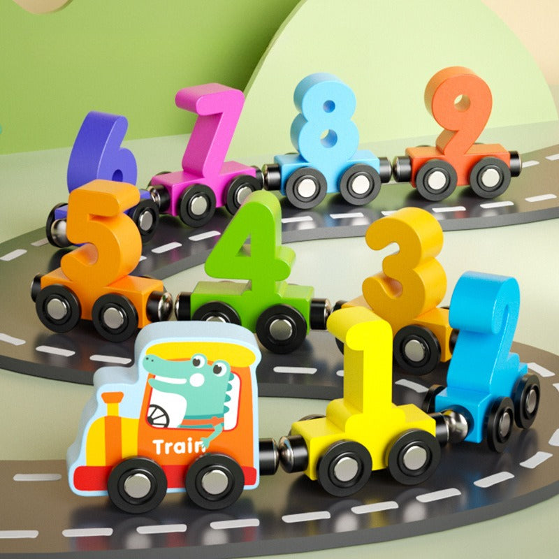 Fun Colorful Number Magnet Train