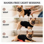 Dotisk Pet Red Light Therapy Vest for Dogs & Cats – 660nm + 850nm Near-Infrared for Back, Hip, Joint & Muscle Comfort – USB or Rechargeable