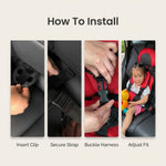 Portable Folding Baby Car Booster Seat