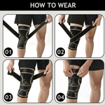 Breathable Knee Compression Wrap Sleeve