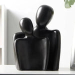 Abstract Couple Sculpture Modern Ceramic Figurine Home Decor