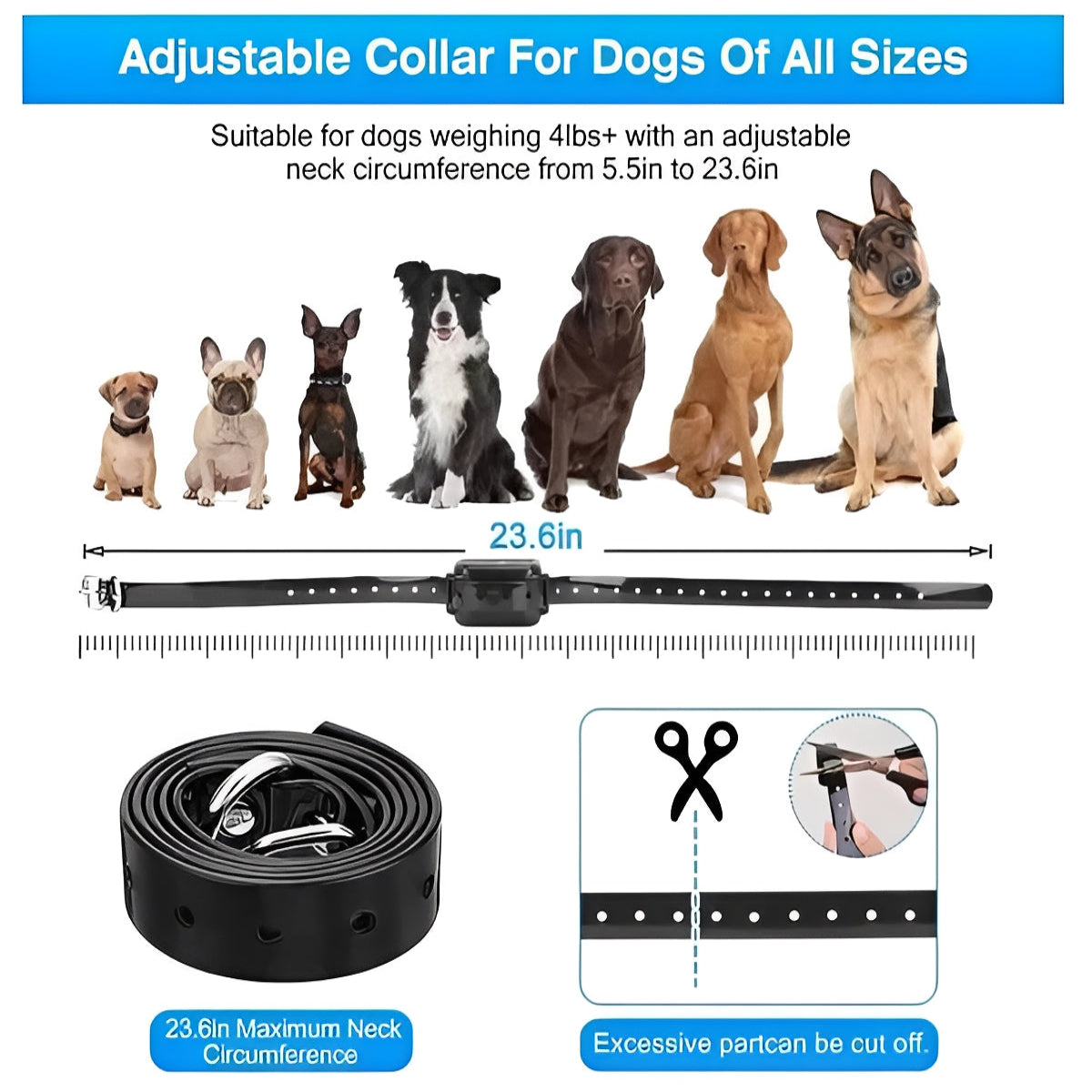 Wireless Dog Fence System | Adjustable Boundary with Water-Resistant Collar | Safe Outdoor Freedom for Dogs