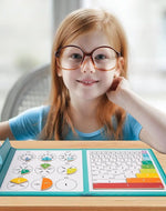 Interactive Fraction Learning Board with Magnetic Pieces for Kids Math Practice Home School Classroom Teaching Aid