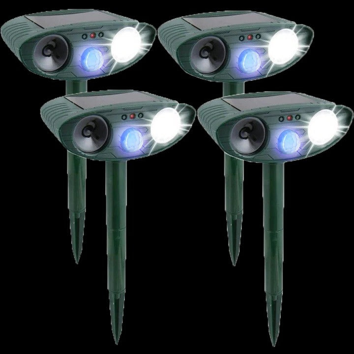 Outdoor Solar Pest Repeller with Ultrasonic Technology
