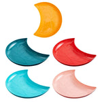 Crescent Snack Plate Set