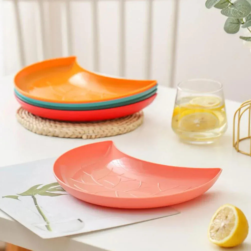 Crescent Snack Plate Set
