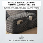 Luxury Backrest Pillow With Arms & Adjustable Headrest