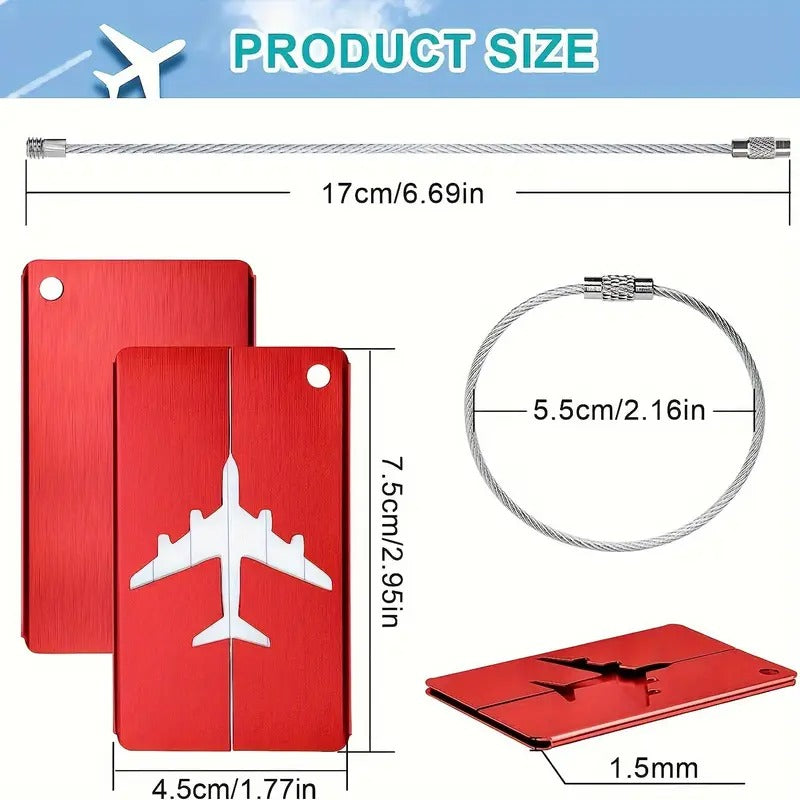 5pcs Luggage Tags Set