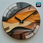 Creative Round Glass Wall Clock