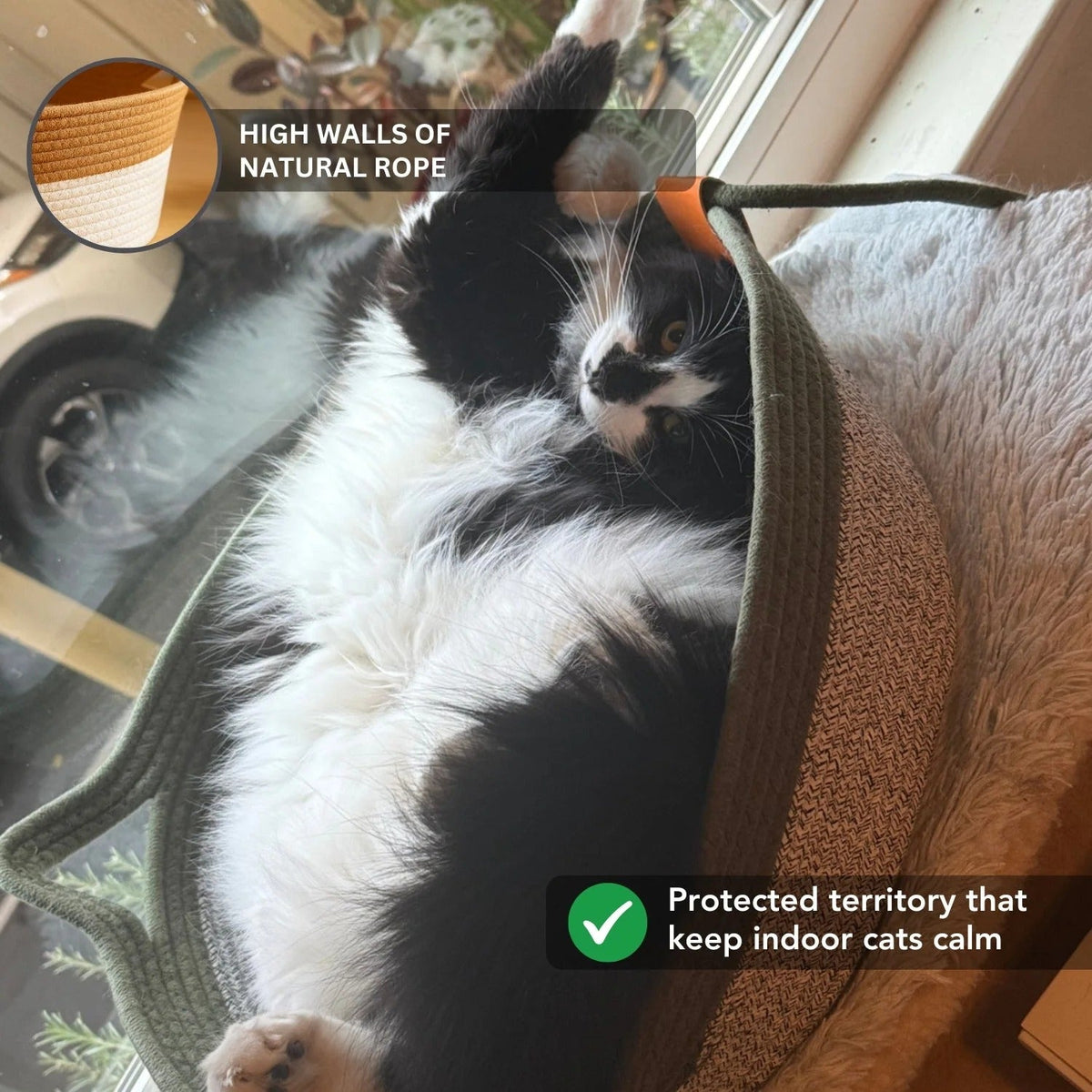 Natural Rope Cat Basket Bed