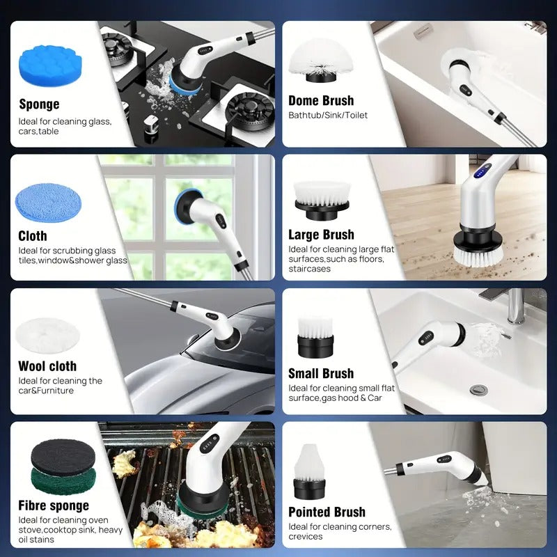 Cordless Electric Spin Scrubber
