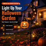 Pumpkin Moon Solar Garden Stake Light