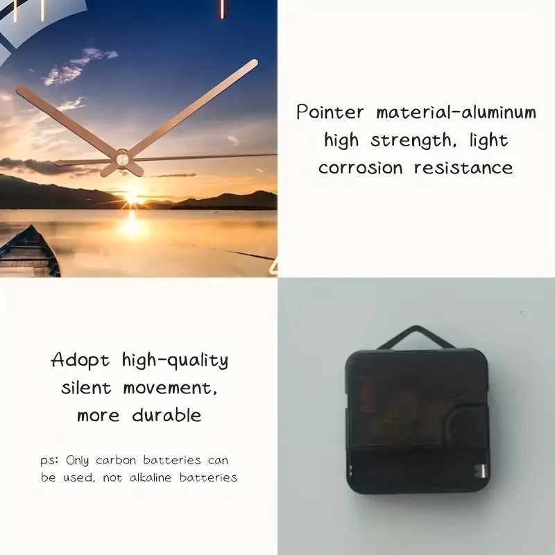 Creative Round Glass Wall Clock