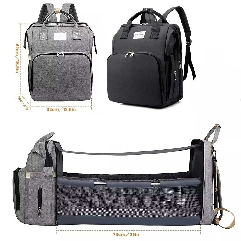 3-in-1 Diaper Bag Backpack with Changing Station