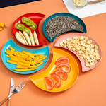 Crescent Snack Plate Set
