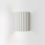 Textured Resin Sconce with Bidirectional Glow 5.5 in × 3.1 in × 6.5 in Fixture for Entryway Corridor Lounge Soft Indirect Accent Lighting Ma