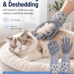 Dotisk Long-Sleeve Pet Bath & Grooming Gloves for Cats & Dogs - Cleaner Baths, Gentle Deshedding & Massage