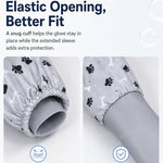 Dotisk Long-Sleeve Pet Bath & Grooming Gloves for Cats & Dogs - Cleaner Baths, Gentle Deshedding & Massage