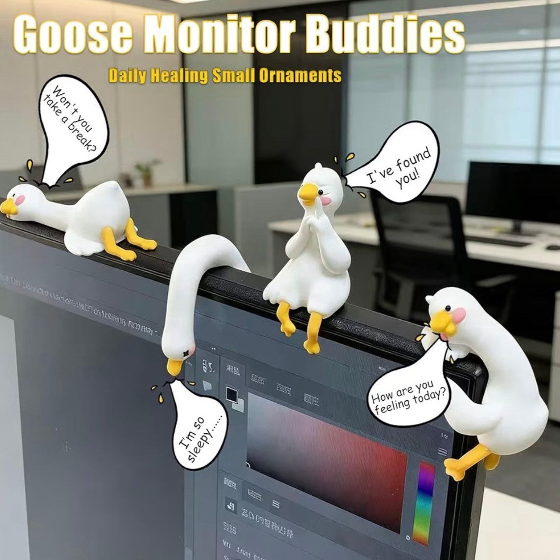Small Office Quacking Duck Decorations