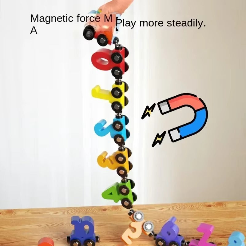 Fun Colorful Number Magnet Train