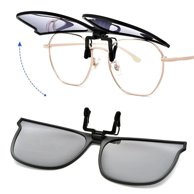 Polarized Clip-On Flip-Up Sunglasses