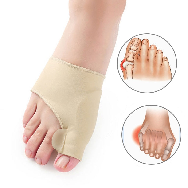 Toe Alignment Sleeve for Big Toe Joint – Gel Cushion Foot Corrector for Daily Comfort & Pressure Reduction – Flexible Fabric