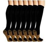 Graduated Compression Socks 7-Pack for Active Support & Daily Circulation | Men's Women's Athletic Recovery Legwear | 20-30 mmHg Pressure