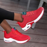 Women's Cushioned Platform Walking Shoes | Shock-Absorbing Orthopedic Sneakers with 1.6 in Lift | Breathable Mesh Athletic Footwear