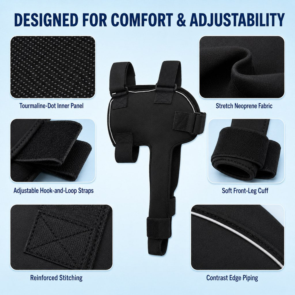 Dotisk Senior Dog Shoulder & Front Leg Support Brace for Cold Walks & Daily Comfort