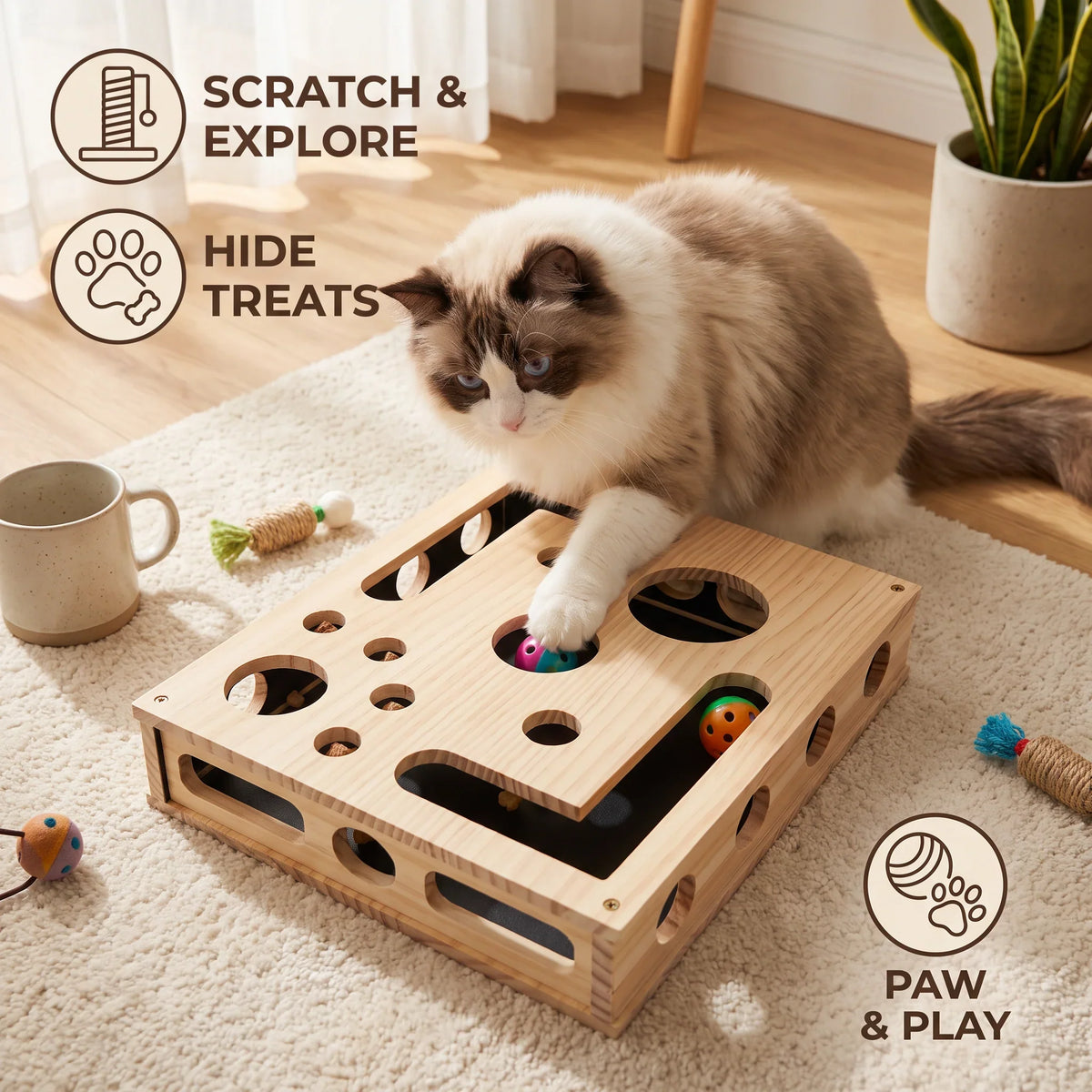 Cat Nail File Enrichment Box