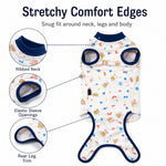 Dotisk Dog Recovery Suit for Post-Surgery Belly Protection - Soft Cone Alternative Onesie for Spay, Neuter & Anti-Lick Care