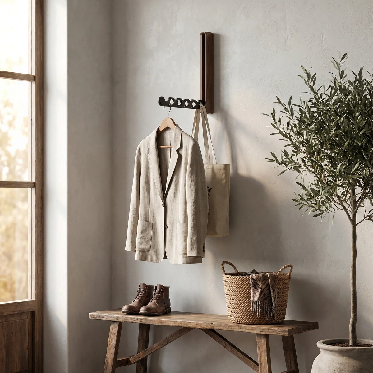 Timber Collapsible Hanger Rail