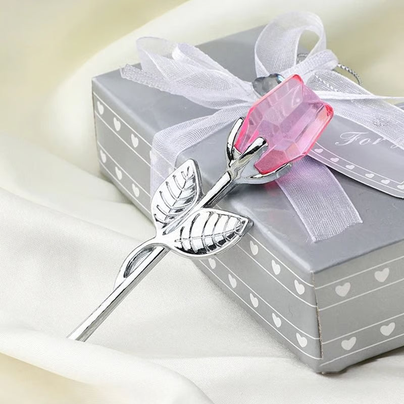 Mini Crystal Rose with Gift Box