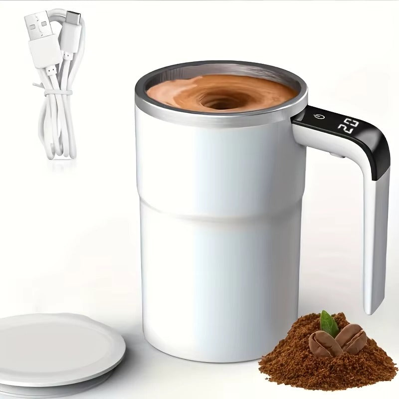 Intelligent Coffee Mug with Stirrer and Temp Control