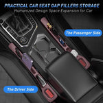 Car Seat Gap Filler with Adjustable Belt Strap