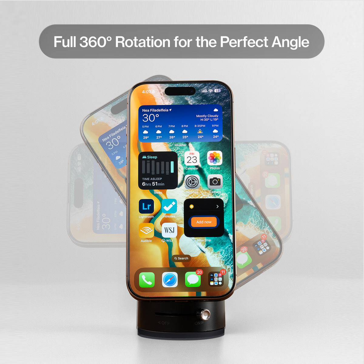 HyperMount Magnetic Phone Holder, for iPhone and Android