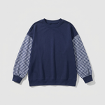 CHECKELLE – Relaxed Patchwork Crew Neck Top